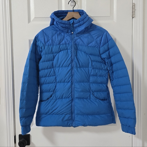 Lululemon Fluffin' Awesome Down Jacket In Cornflower Size 6 - Picture 6 of 10